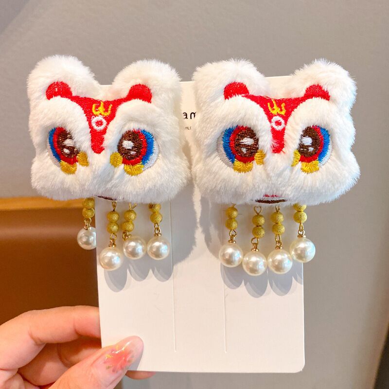 White Lion Hair Clips