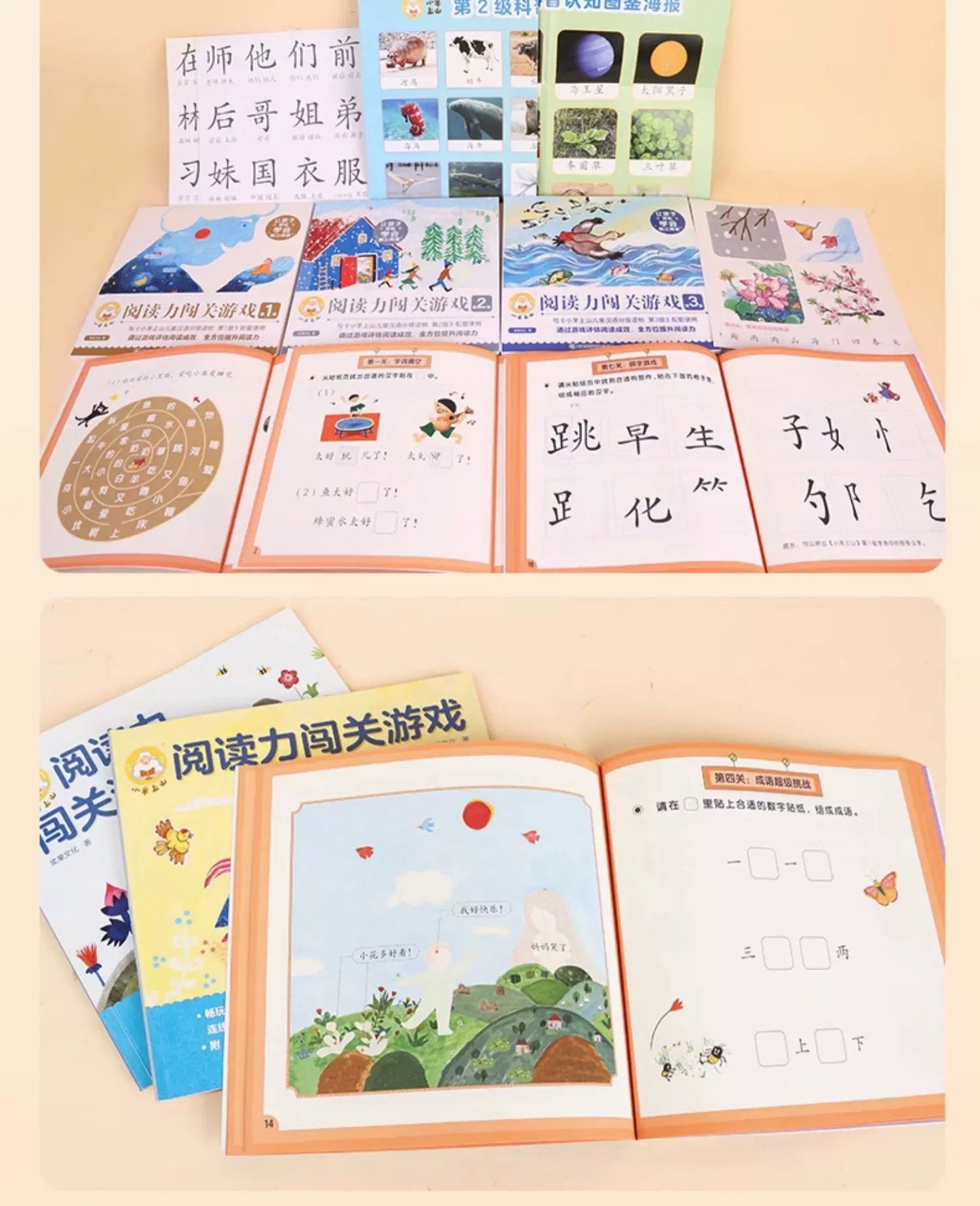 Little Lamb Goes Up The Mountain Reading Workbooks (Lvl 1-6)