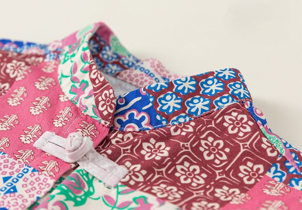 Boys Paranakan Print Cheongsam Top
