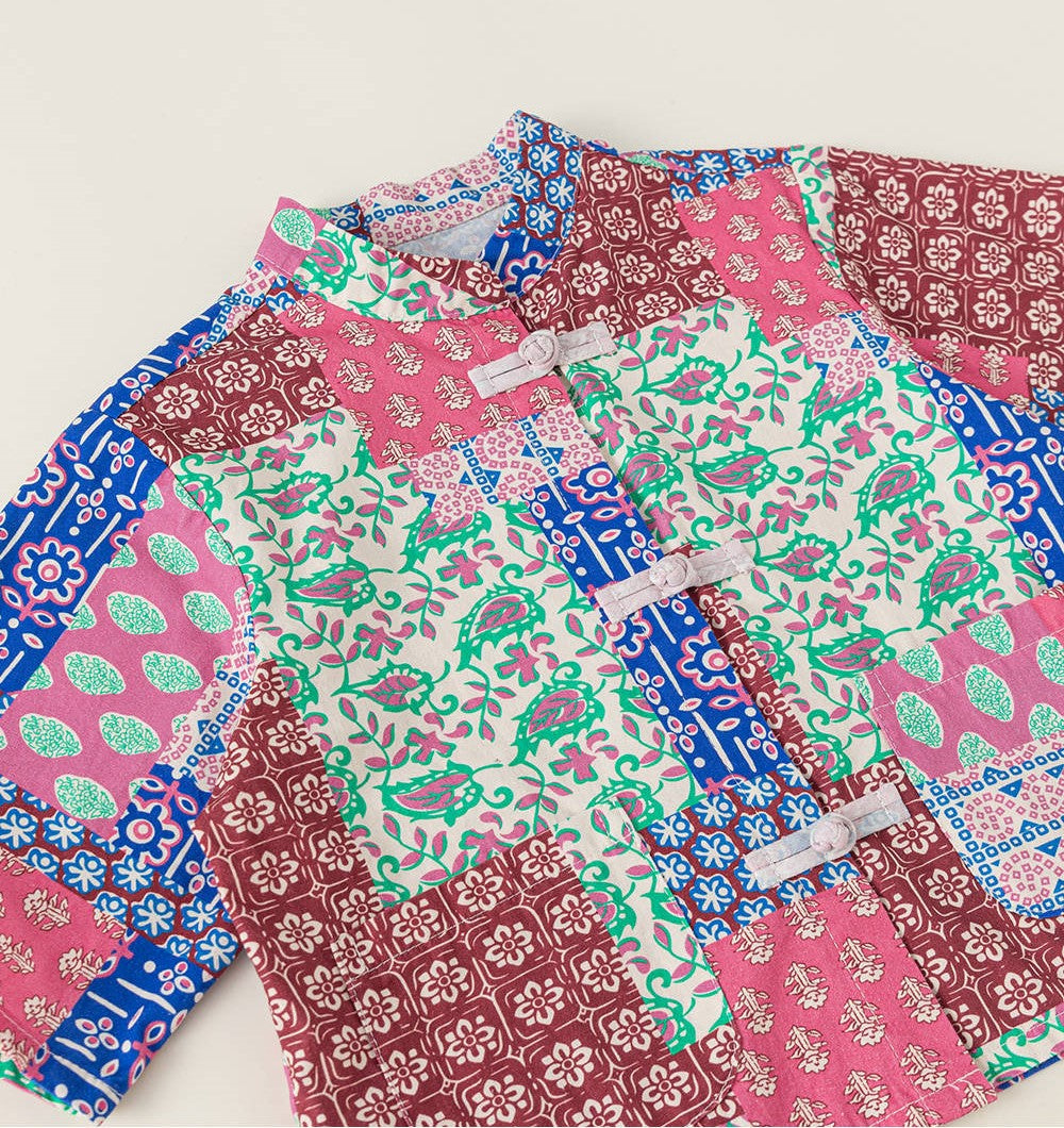 Boys Paranakan Print Cheongsam Top