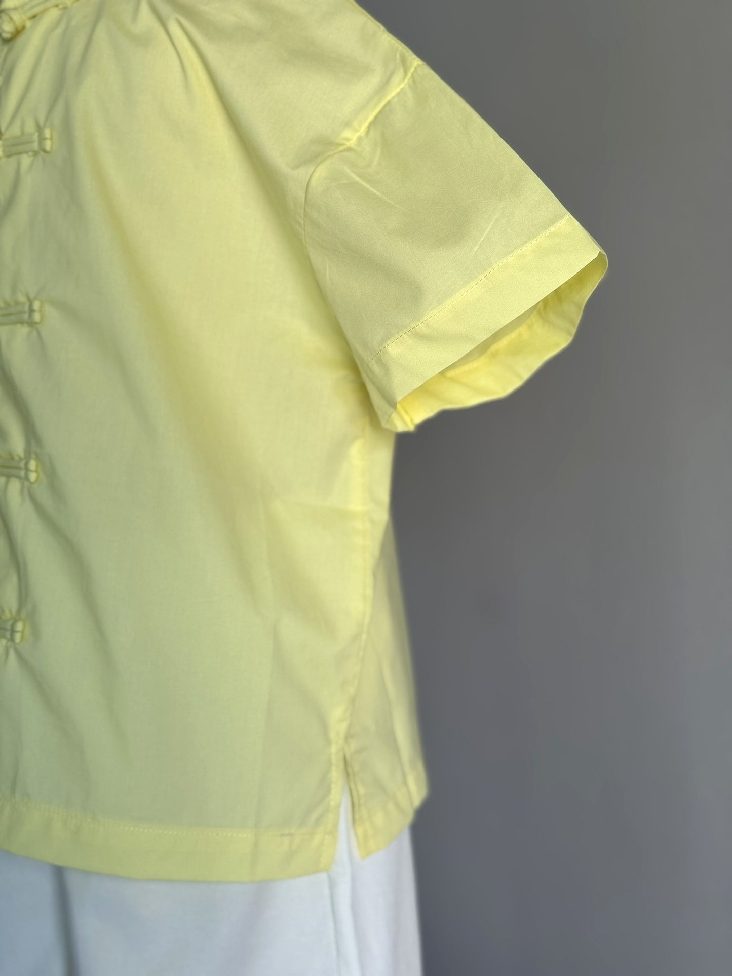 Boys Yellow Cheongsam Set (Top & Shorts)