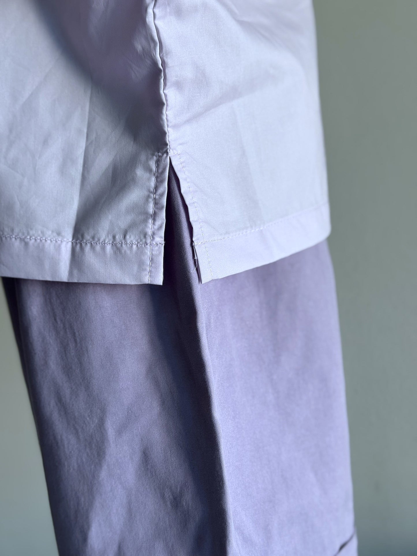 Boys Purple Cheongsam Set (Top & Shorts)