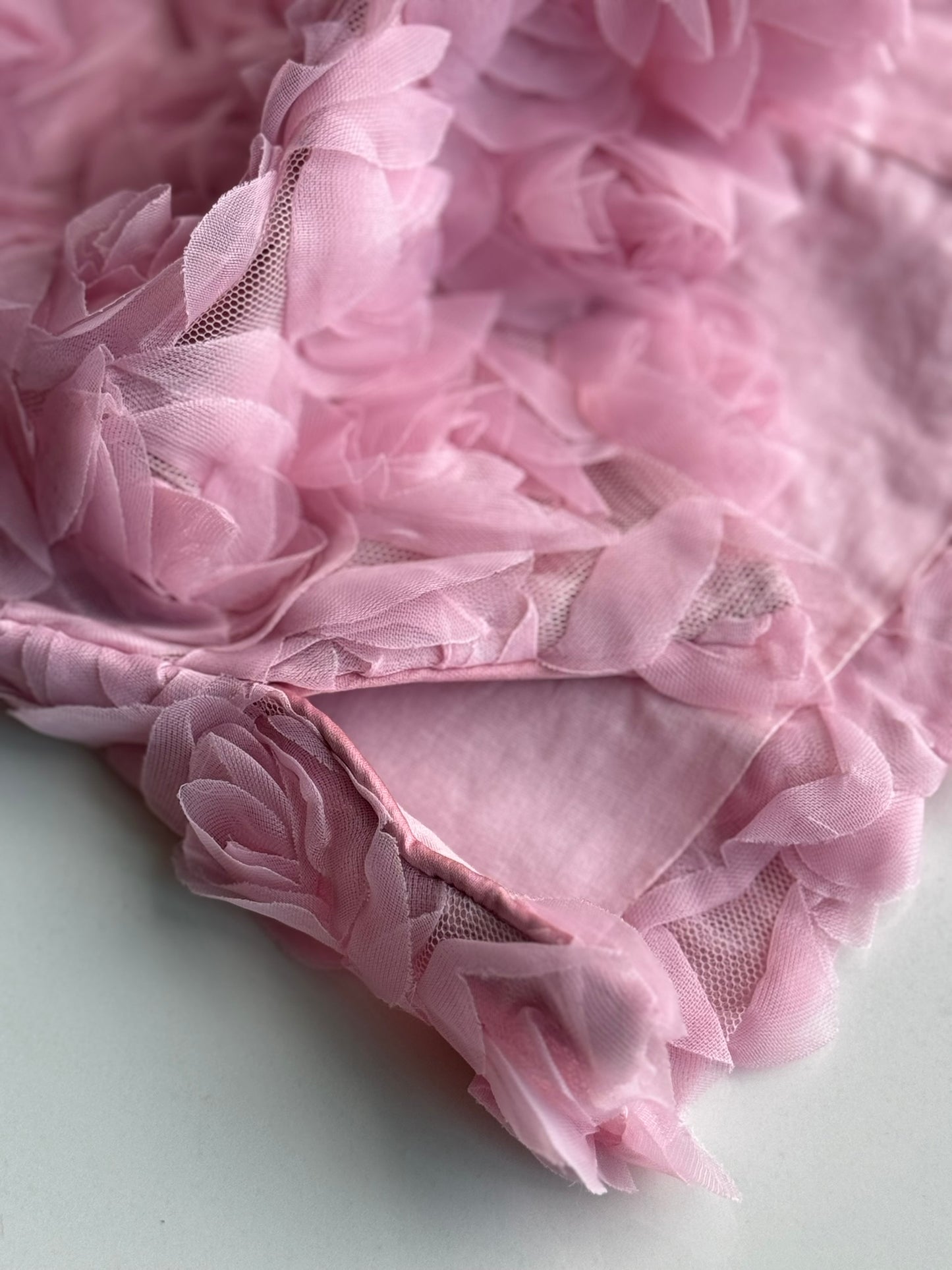 Girls Pink Rose Sleeveless Cheongsam Dress