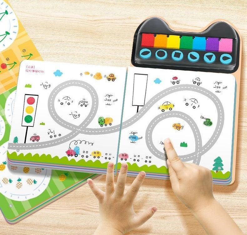 Fingerprint Stamping Art Book
