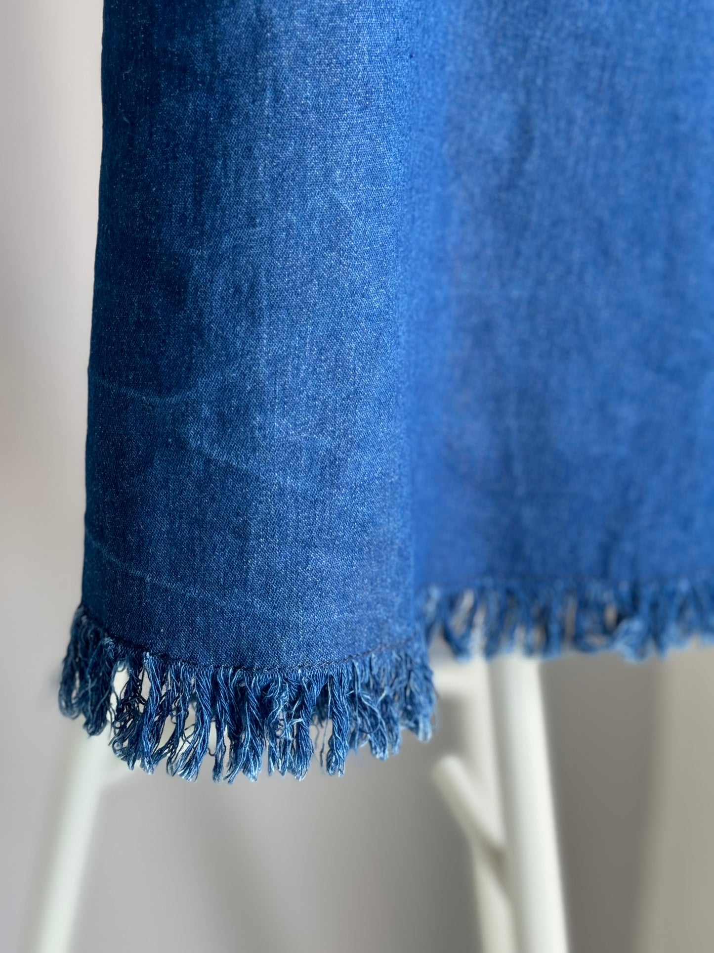 Girls Denim Sleeveless Cheongsam Dress