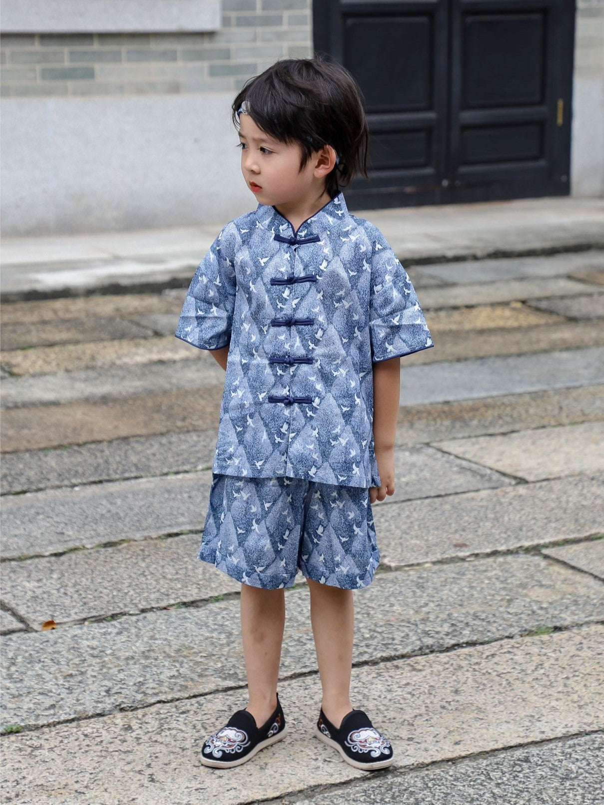 Boys Oriental Dawn Cheongsam Set (Top & Shorts)