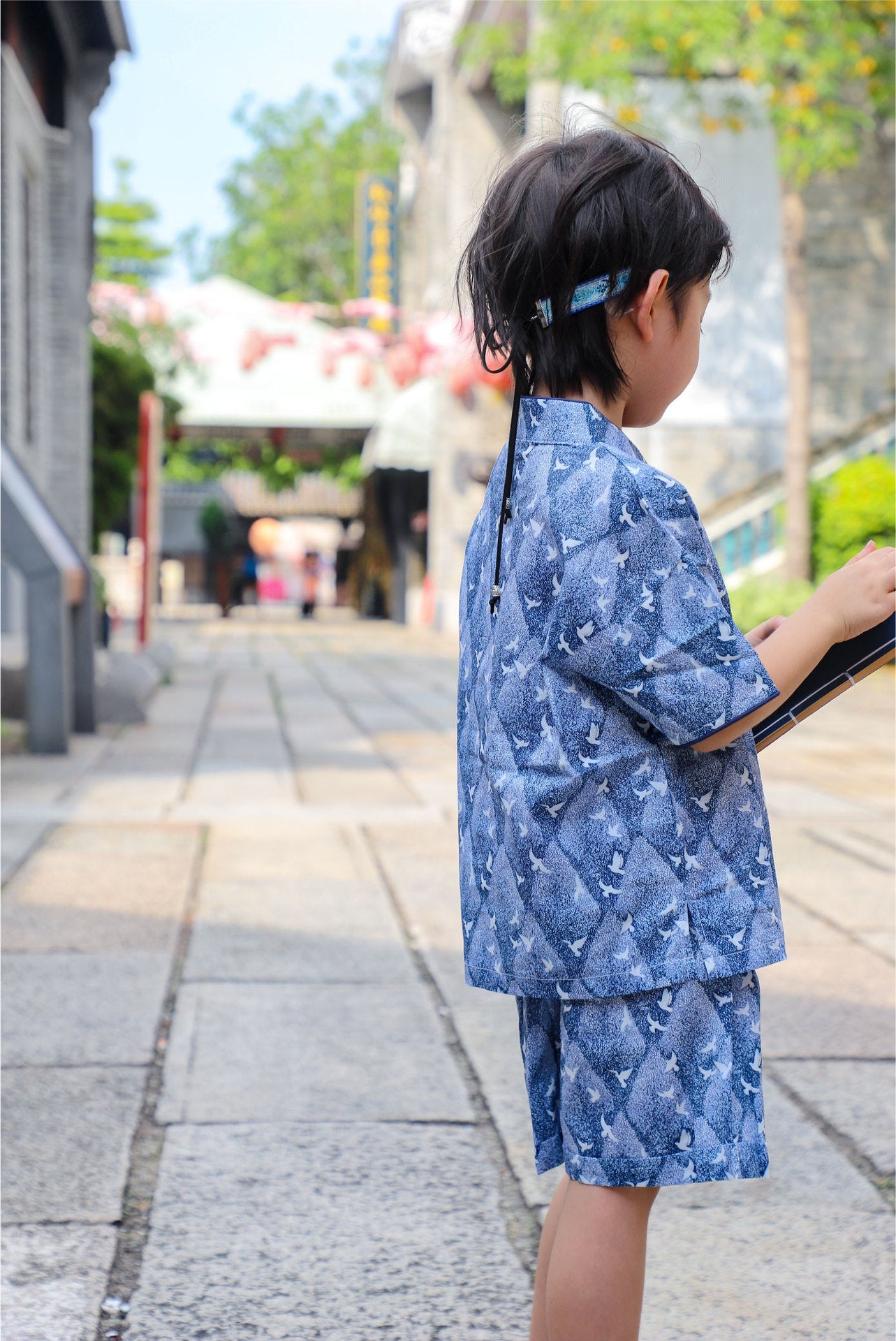 Boys Oriental Dawn Cheongsam Set (Top & Shorts)
