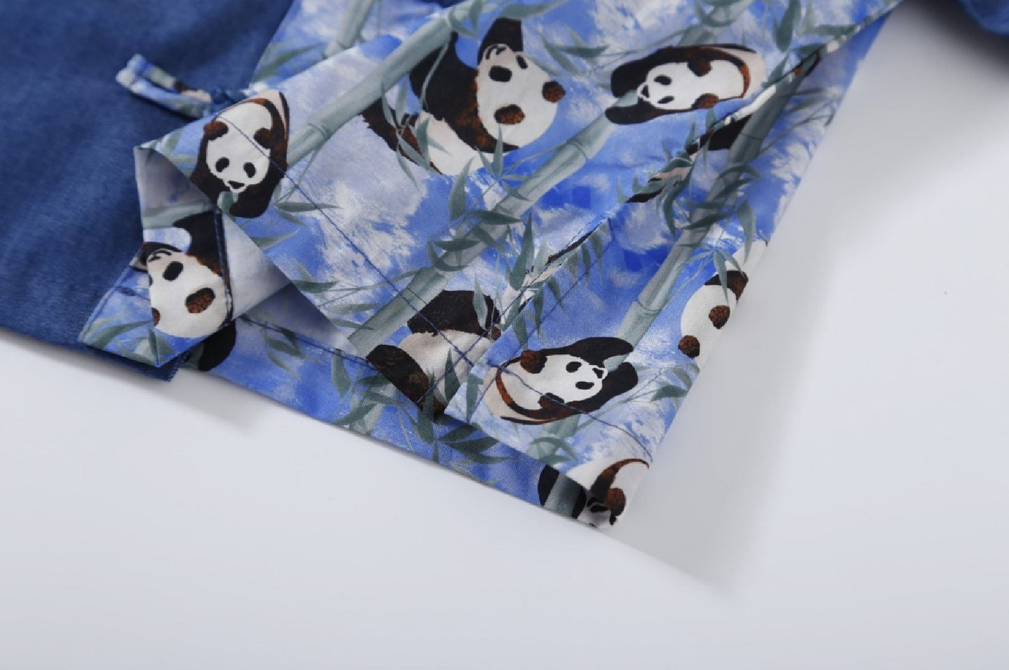 Boys Panda Cheongsam Set (Top & Shorts)