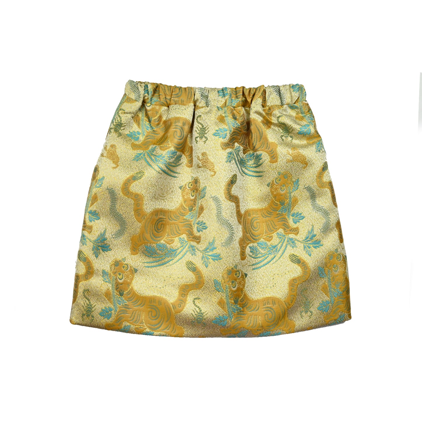 Girls Tiger Cheongsam Vest with Skirt
