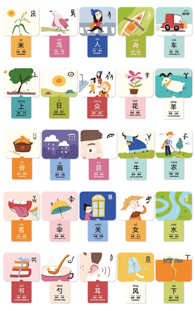 Chinese Early Literacy Pull Cards