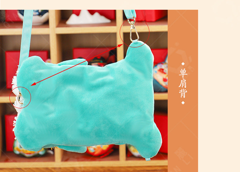 Chinese New Year 3D Embroidered Awakening Lion Bag
