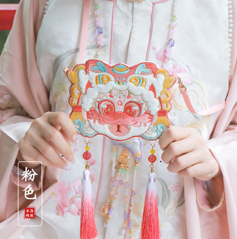 Year of Snake Embroidered Lucky Snake Crossbody Bags