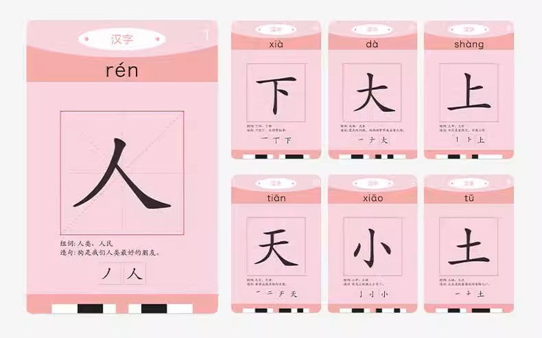 Guided Chinese Characters Card Reader with Drawing Pad