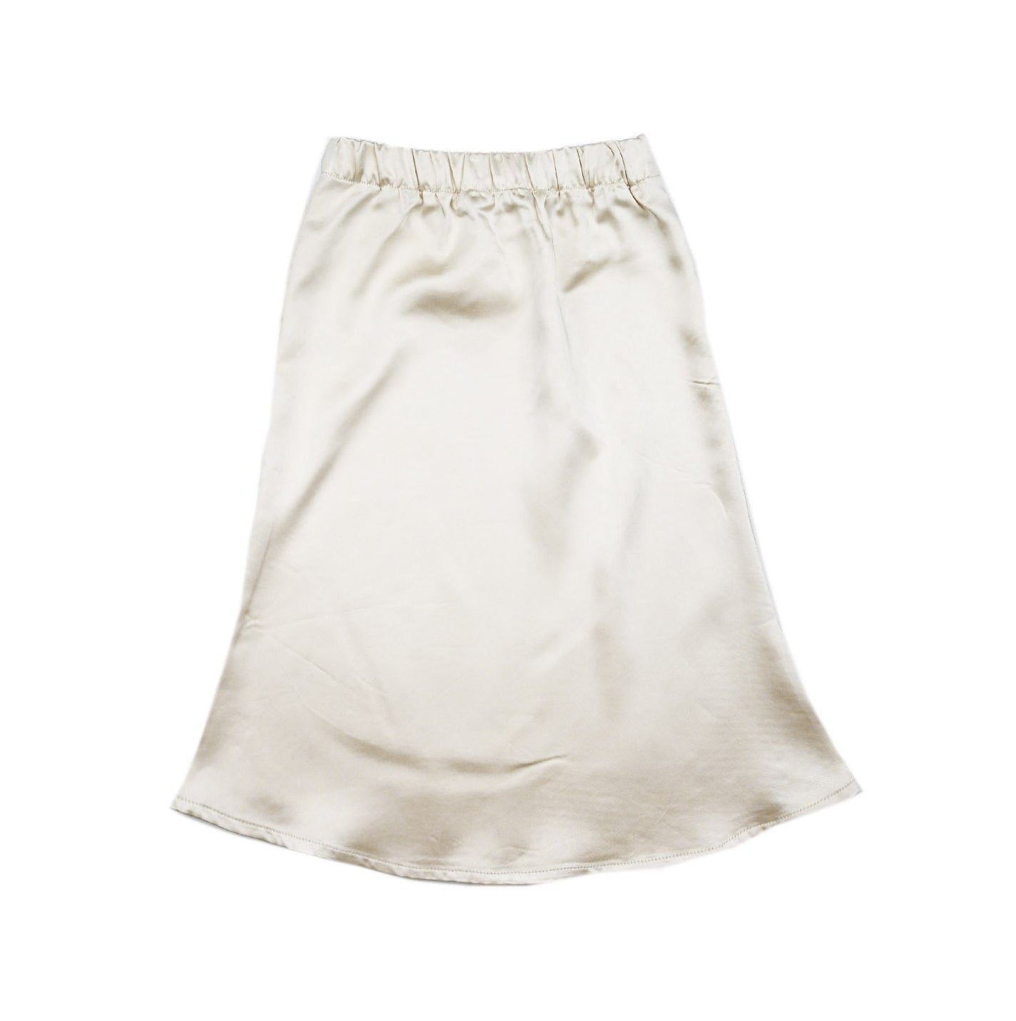 Beige skirt on a white background
