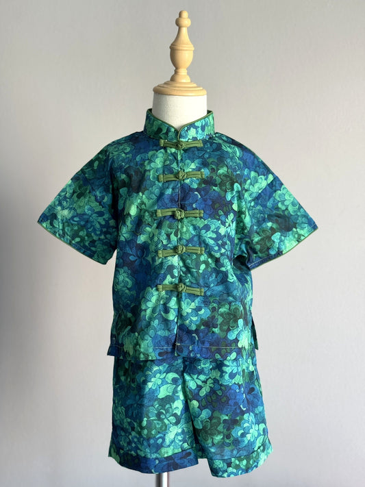 Boys Emerald Bay Cheongsam Set (Top & Shorts)