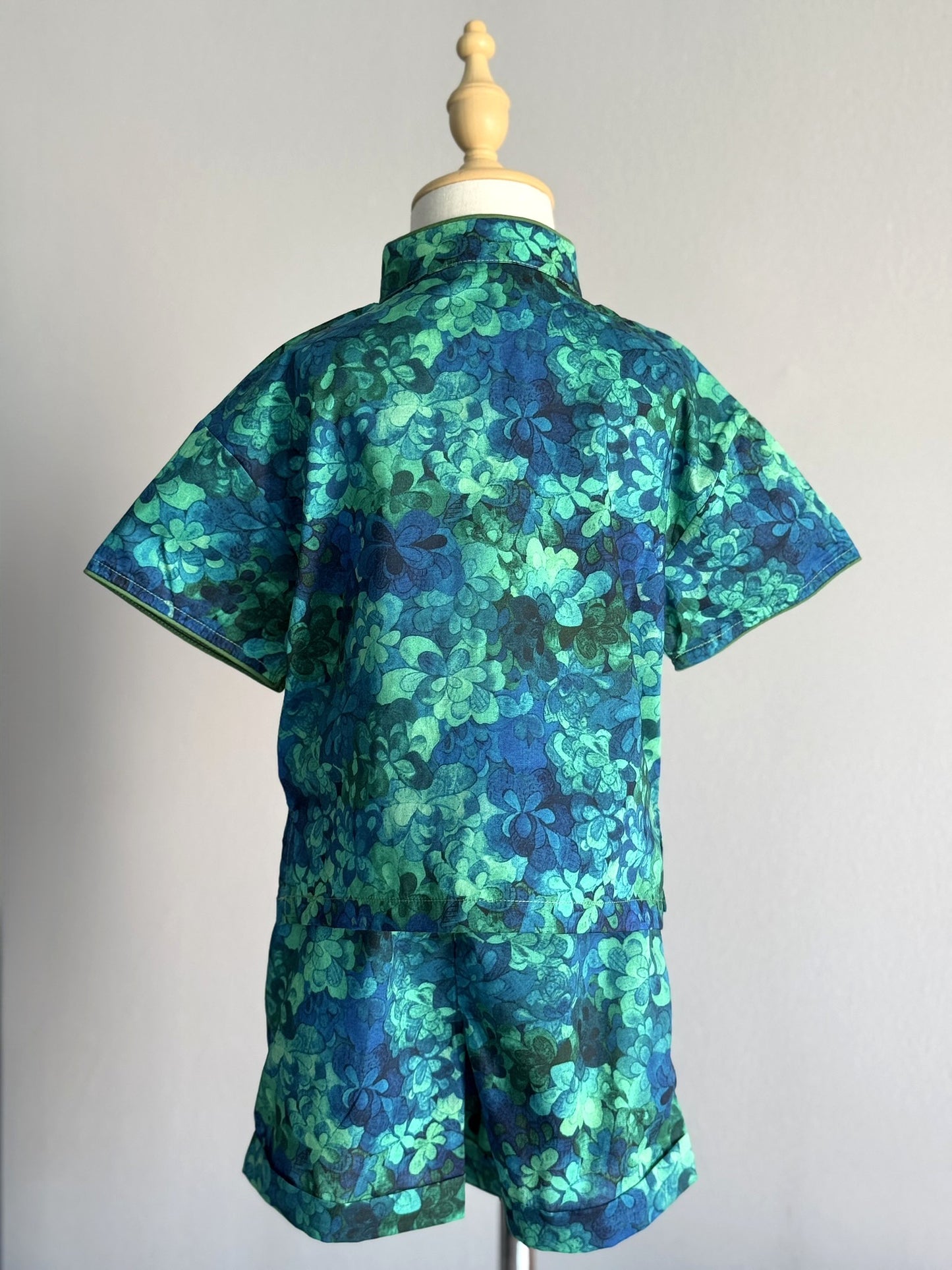 Boys Emerald Bay Cheongsam Set (Top & Shorts)