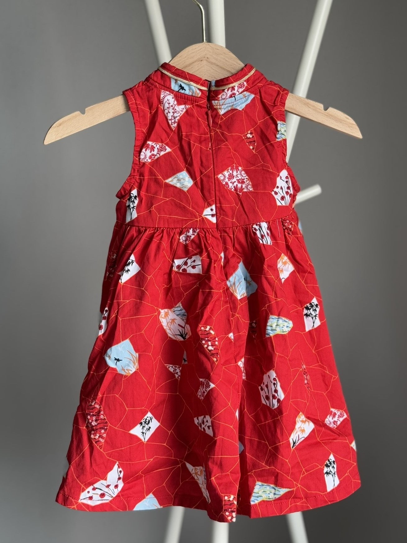 [Preloved] Elly Nature Flare Cheongsam Dress (12-18m)