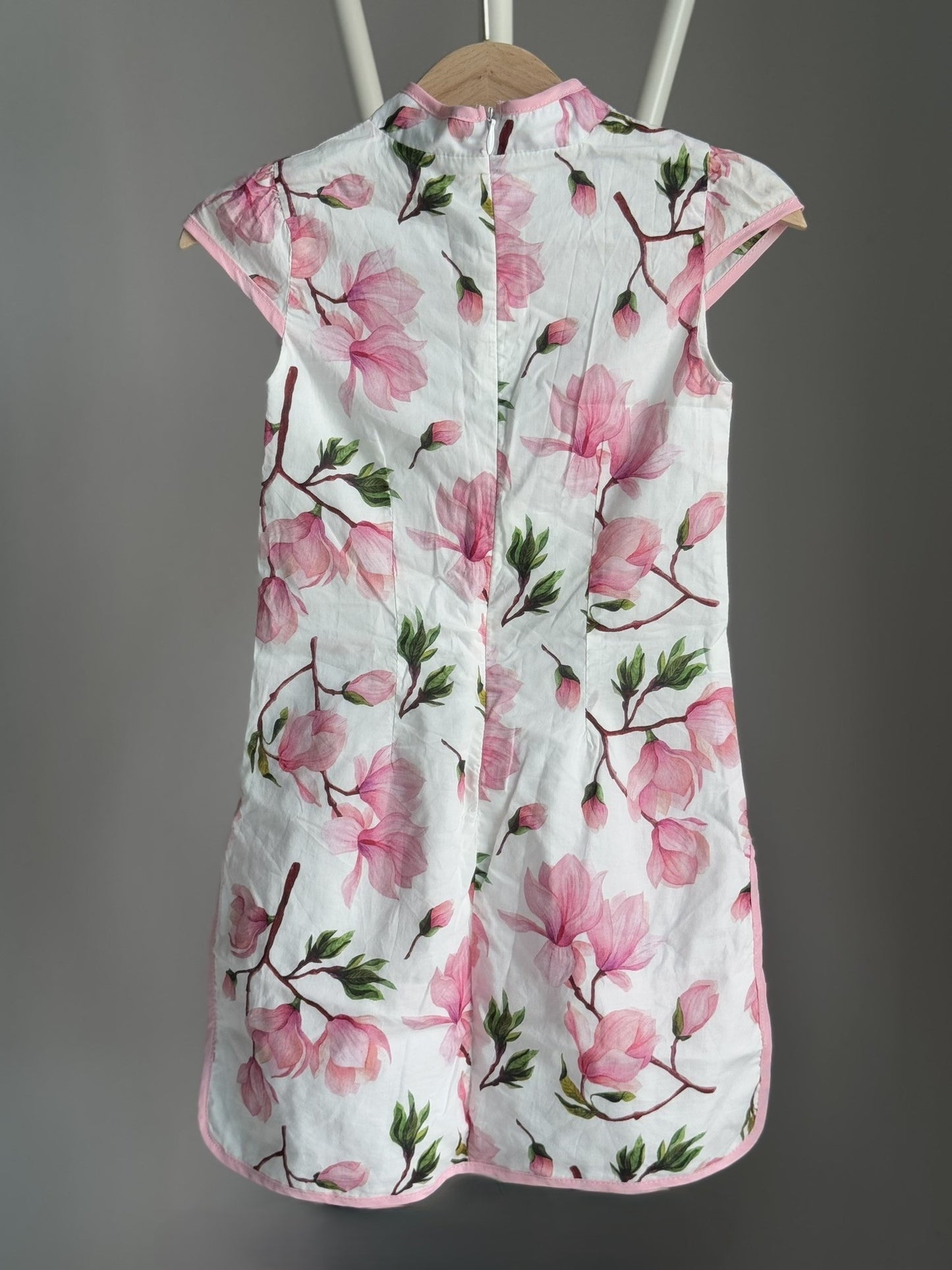 [Preloved] bloomB Pink Blossoms Cheongsam Dress (1-2yo)