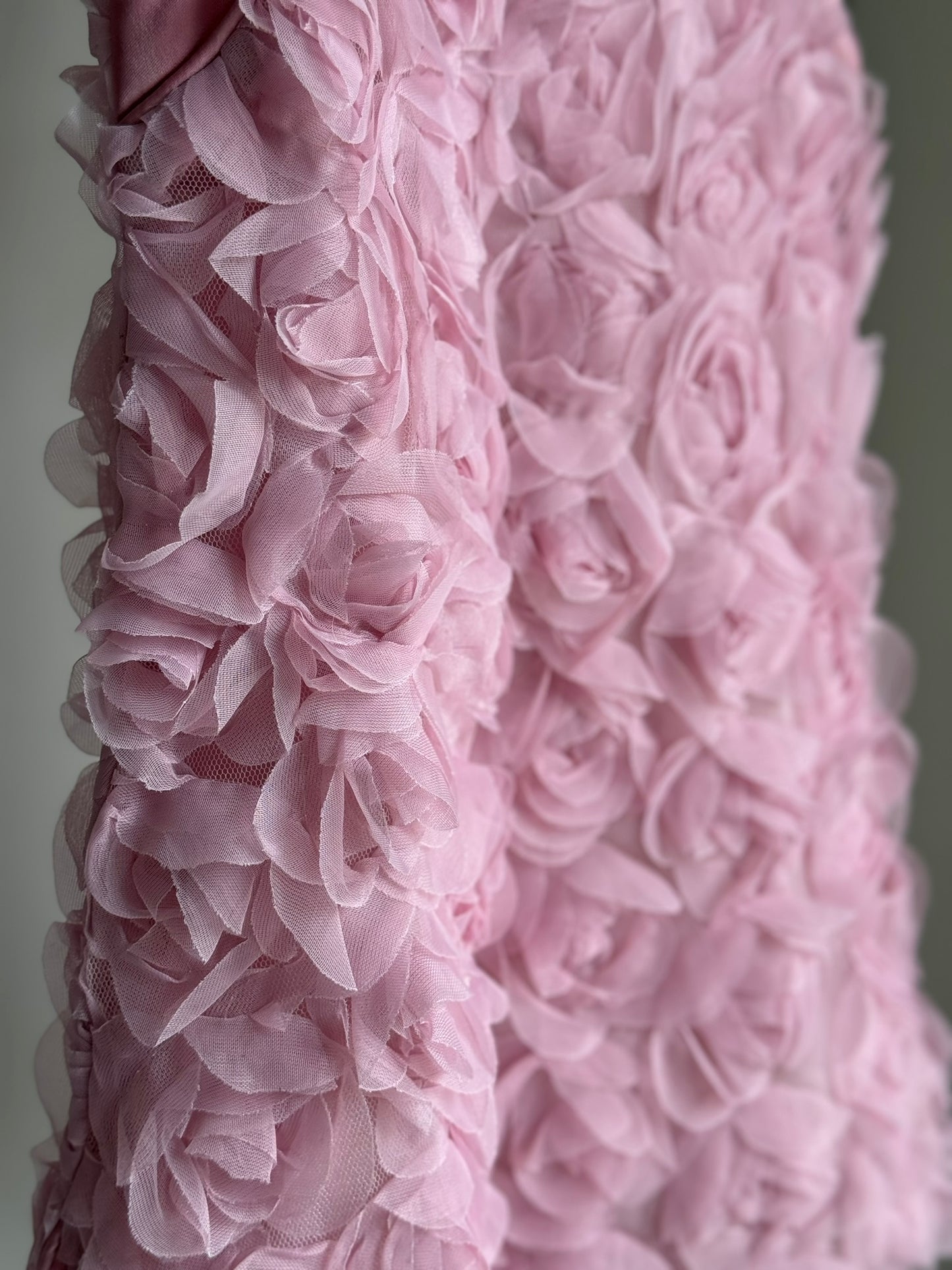 Girls Pink Rose Sleeveless Cheongsam Dress