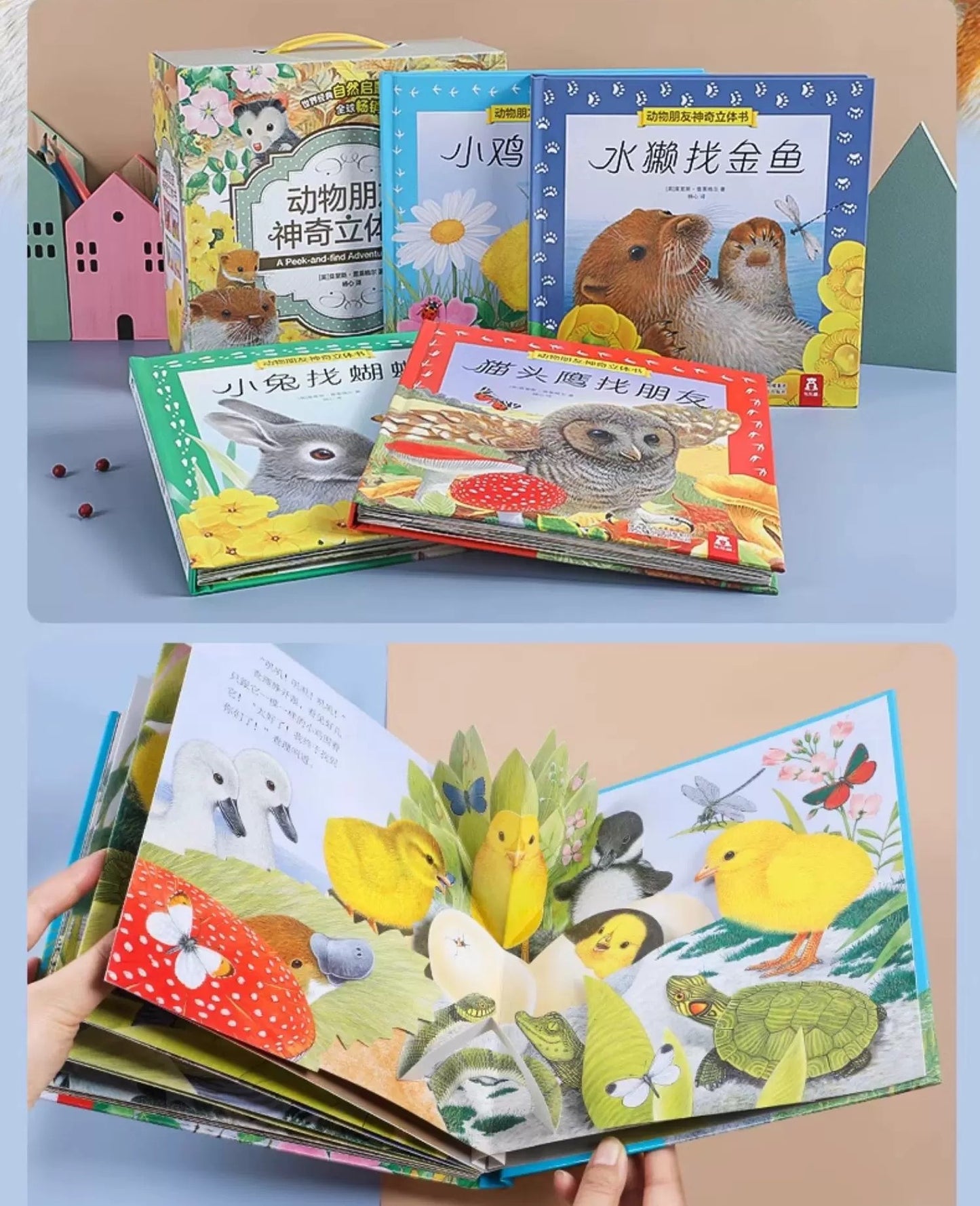 Animal Friends Magical Pop-Up Books Gift Box
