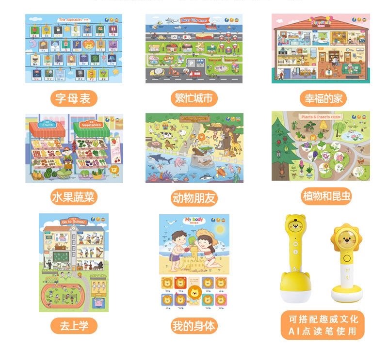 Big Posters for Quway Bilingual AI Talking Pen