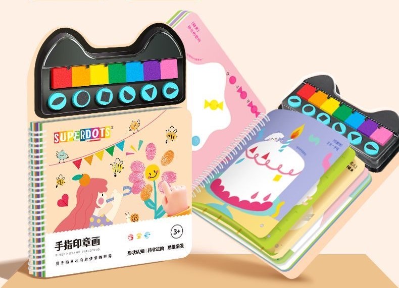 Fingerprint Stamping Art Book