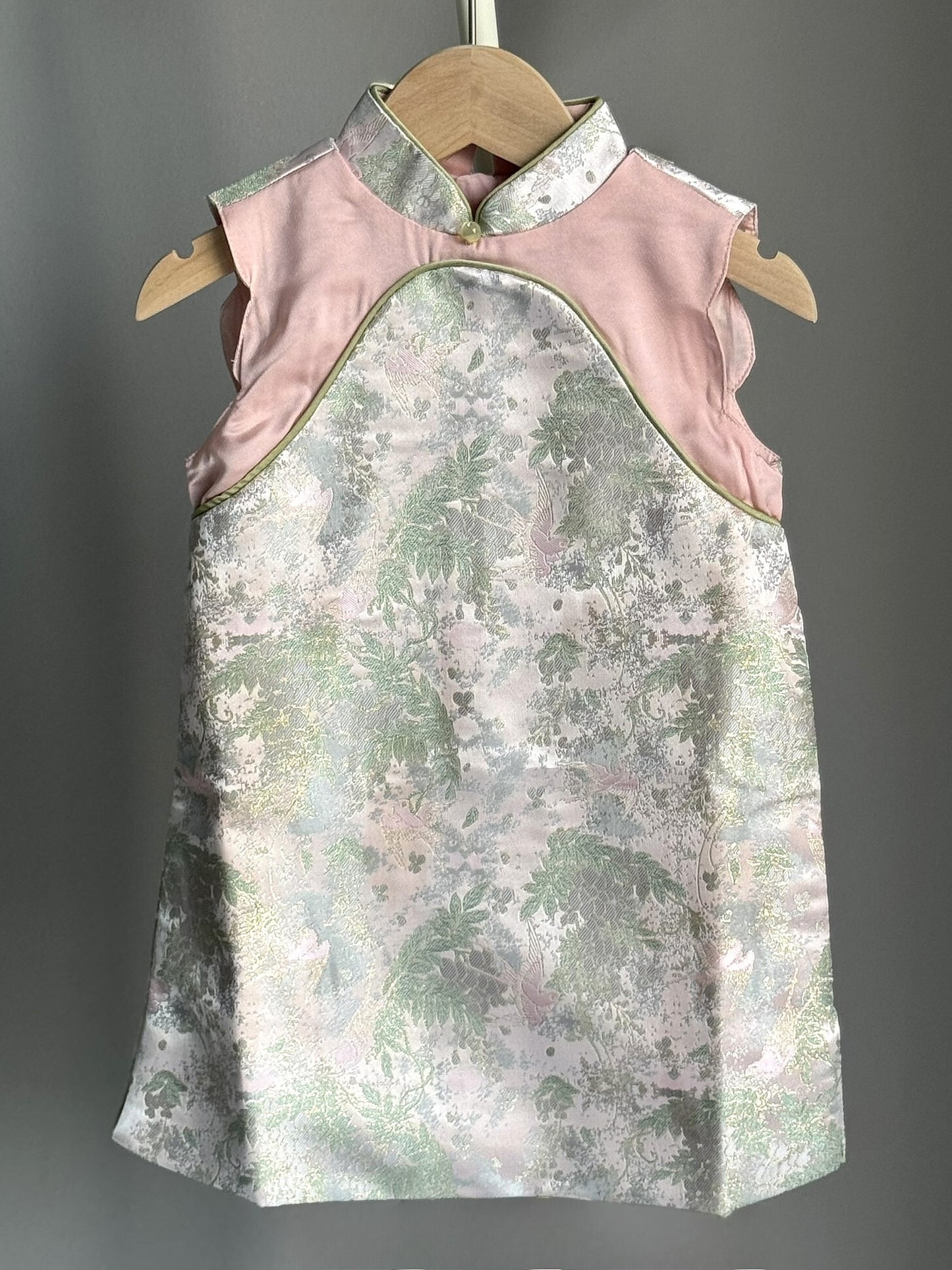 Girls Jade Pond Sleeveless Cheongsam Dress