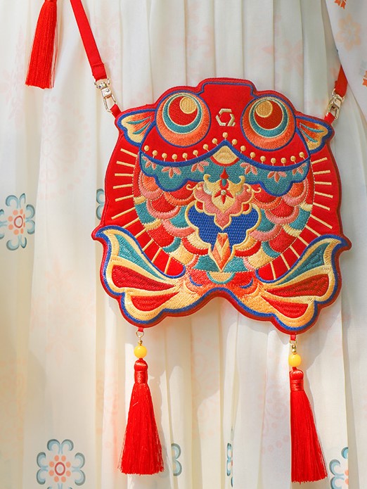 Chinese New Year Embroidered Crossbody Hanfu Bags