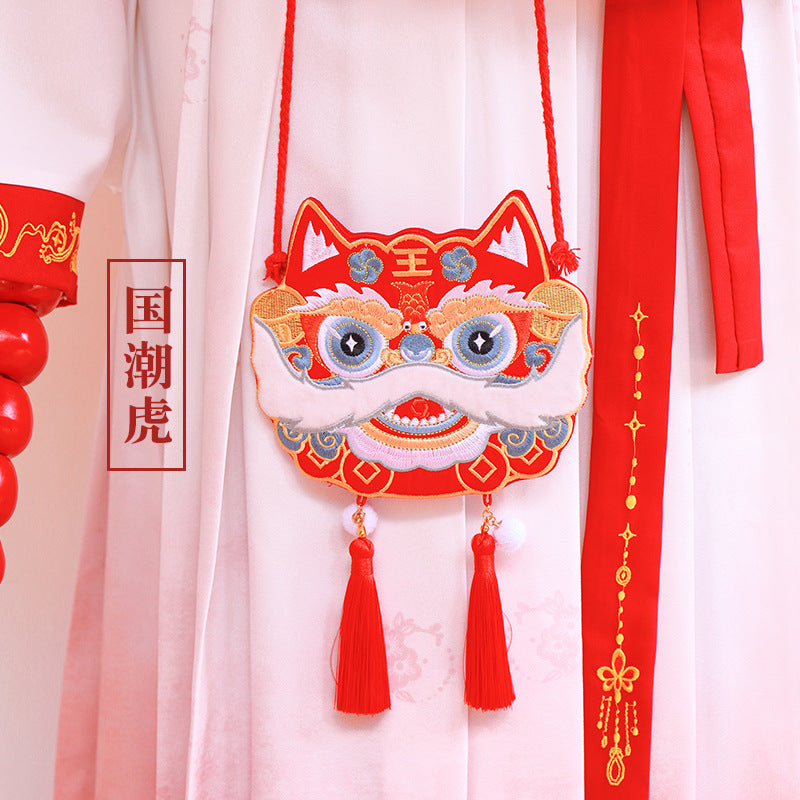 Chinese New Year Embroidered Crossbody Hanfu Bags