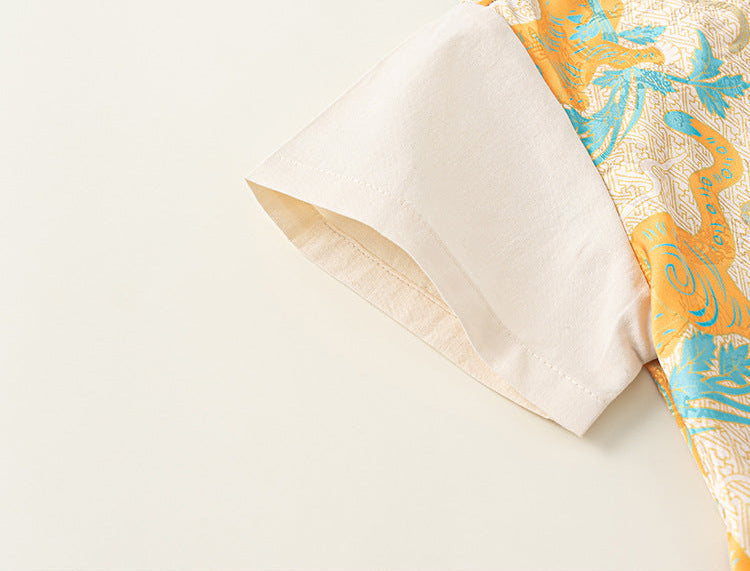 [PREORDER] Boys Tiger Cheongsam Set (Top & Shorts) [NEW]