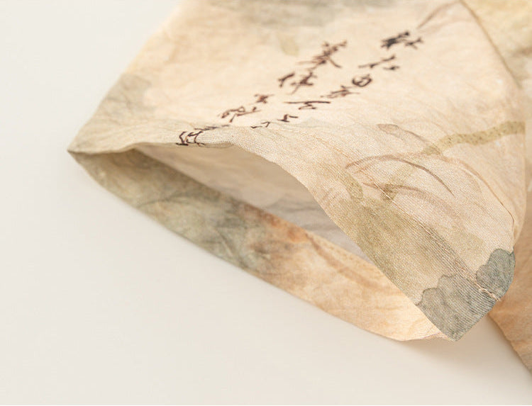 [PREORDER] Boys Lotus Ink-Wash Cheongsam Set (Top & Shorts) [NEW]