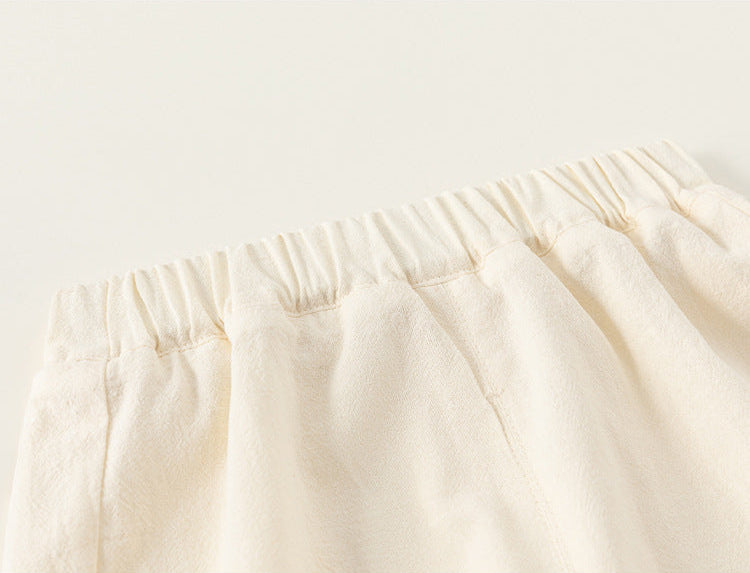 [PREORDER] Boys Lotus Ink-Wash Cheongsam Set (Top & Shorts) [NEW]