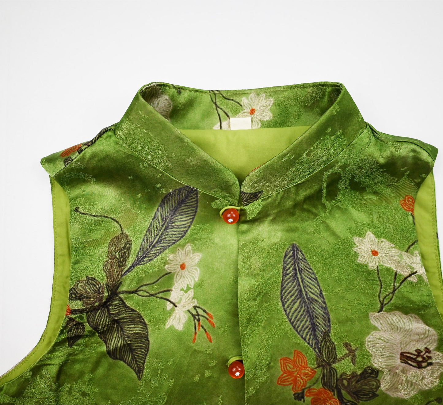 [PREORDER] Boys Emerald and Red Accents Cheongsam Vest [NEW]