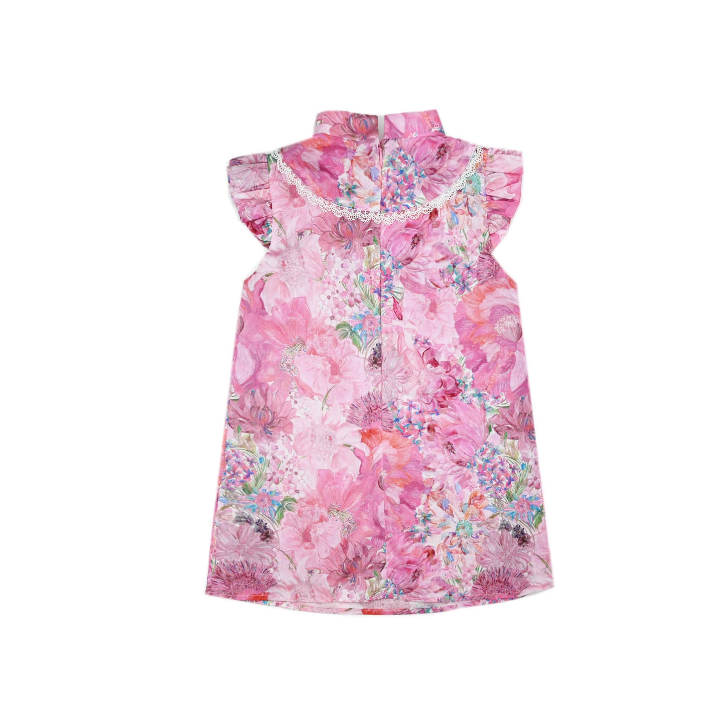 [PREORDER] Girls Pink Lady Ruffle Sleeve Cheongsam Dress [NEW]