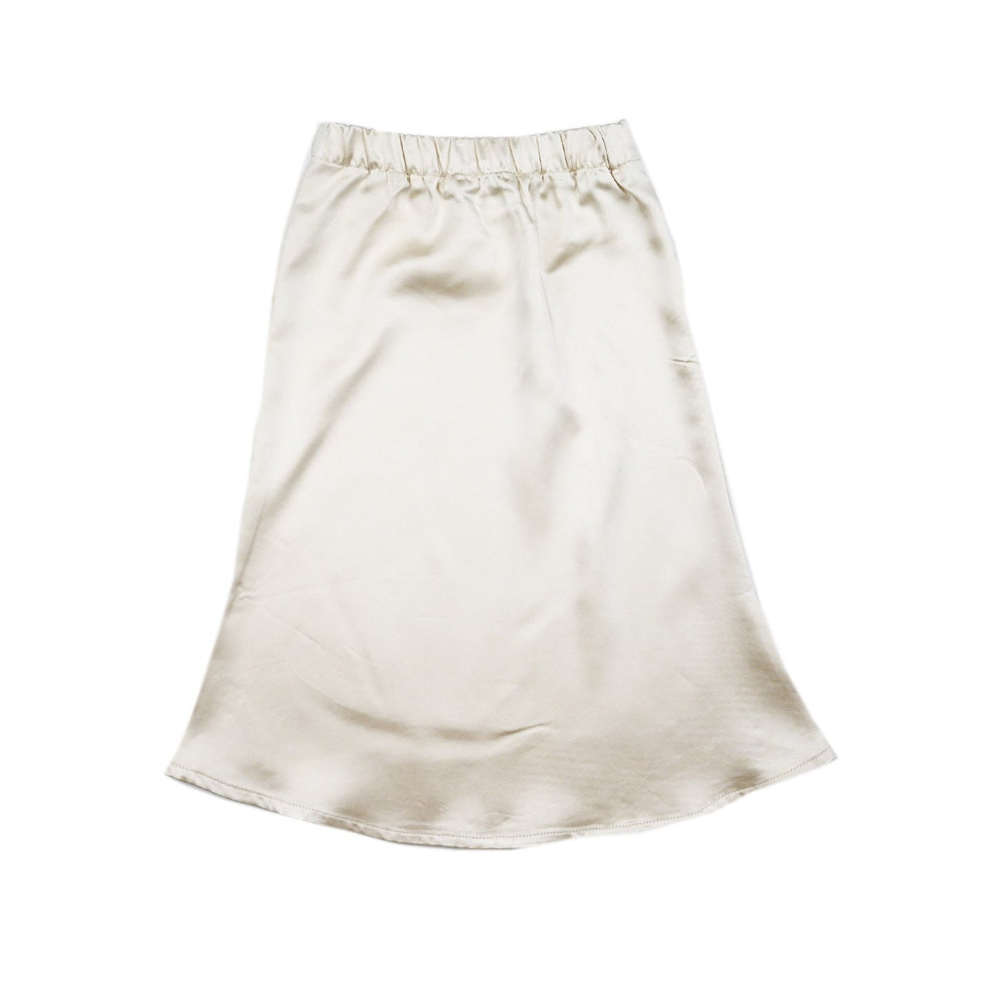 Beige skirt on a white background