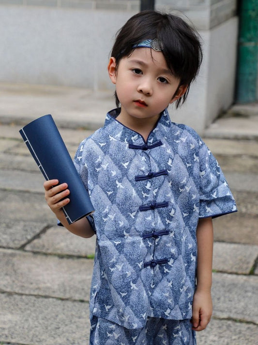 Boys Oriental Dawn Cheongsam Set (Top & Shorts)