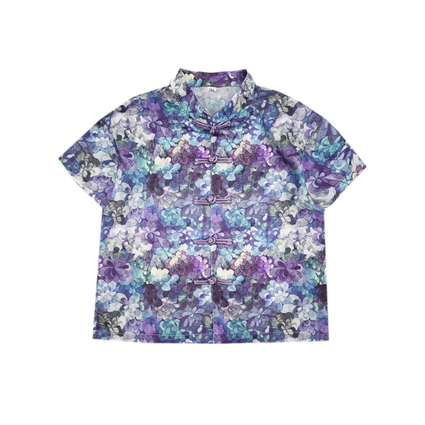 [PREORDER] Boys Purple Jade Cheongsam Set (Top & Shorts) [NEW]