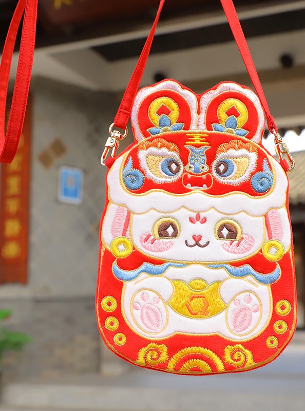 Chinese New Year Embroidered Crossbody Hanfu Bags