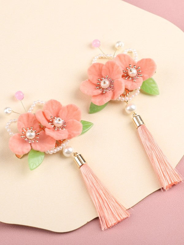 Soft Blush Hair Clips