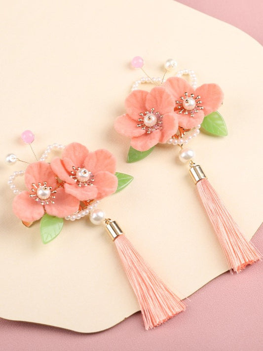 Soft Blush Hair Clips